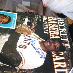 Signed Willie Mays Magazine Legit