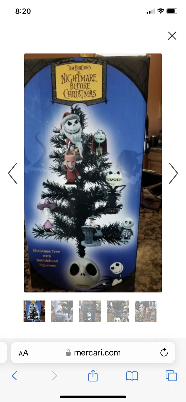 The Nightmare Before Christmas Table Top Tree
