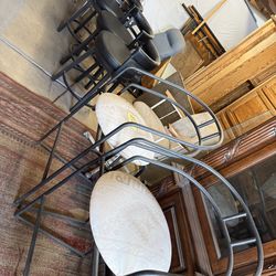 Bars stools set three and  2s