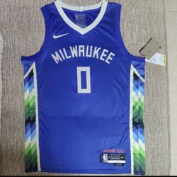 Dame Lillard Bucks Jersey Size Medium 