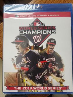 MLB 2019 Brand New ( Never Opened ) Official Washington  Nationals World Series  Champs Bu Ray DVD  $5 Dollars,  Meet Up And Pick Up In Elgin, Ill