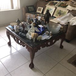 Set Of Four Antiques Marbles Tables