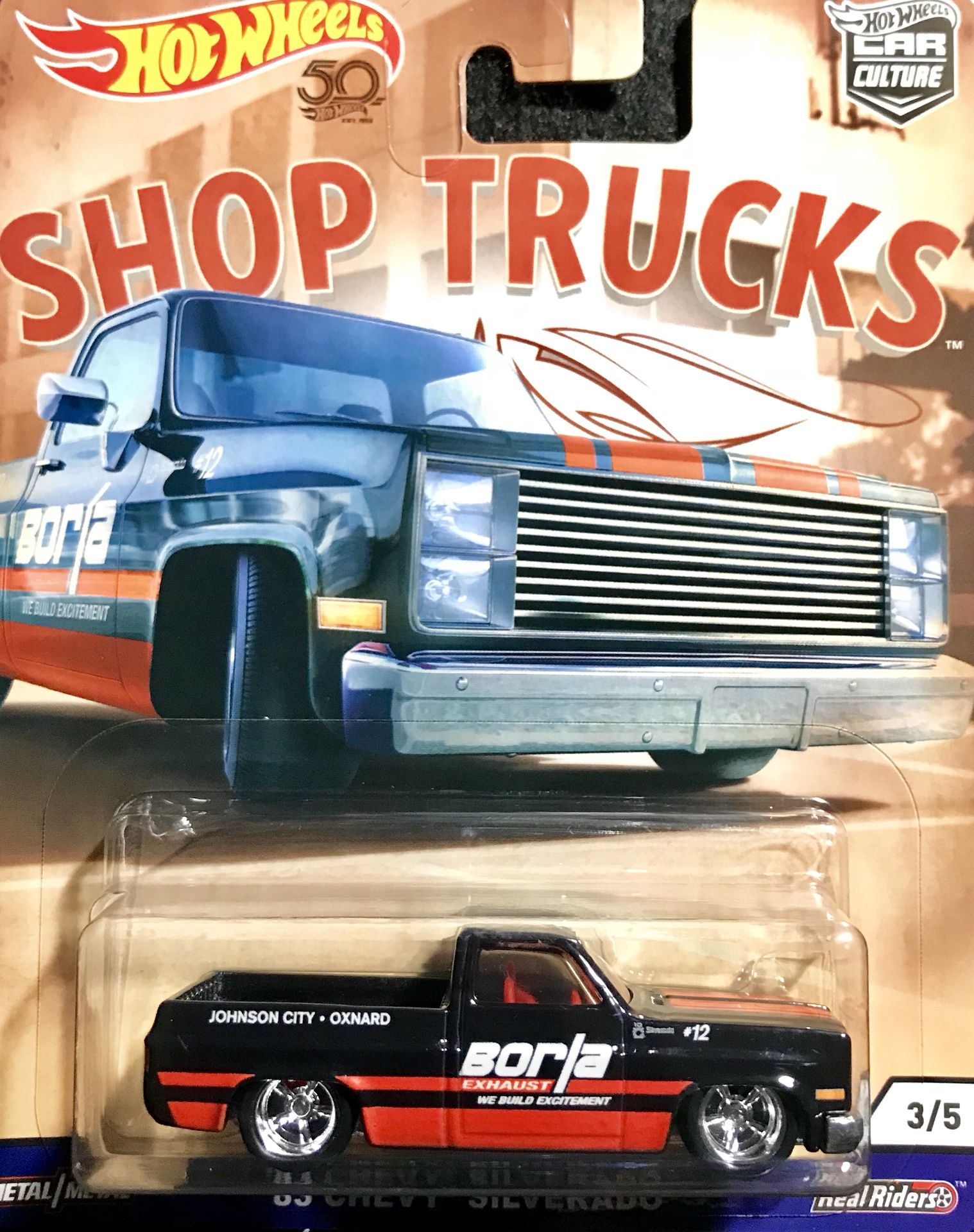 Hot Wheels Shop Trucks 83 Chevy Silverado Borla OXNARD CA