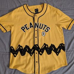 Peanuts Yellow Baseball Jersey Shirt – Charlie Brown