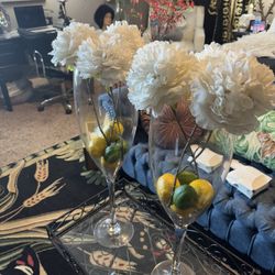 Two Ex  large wine glasses 