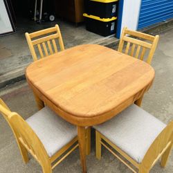 Beautiful Mid Century Modern Heywood Wakefield Kitchen Table Set 
