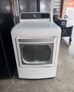 White LG Electric Dryer