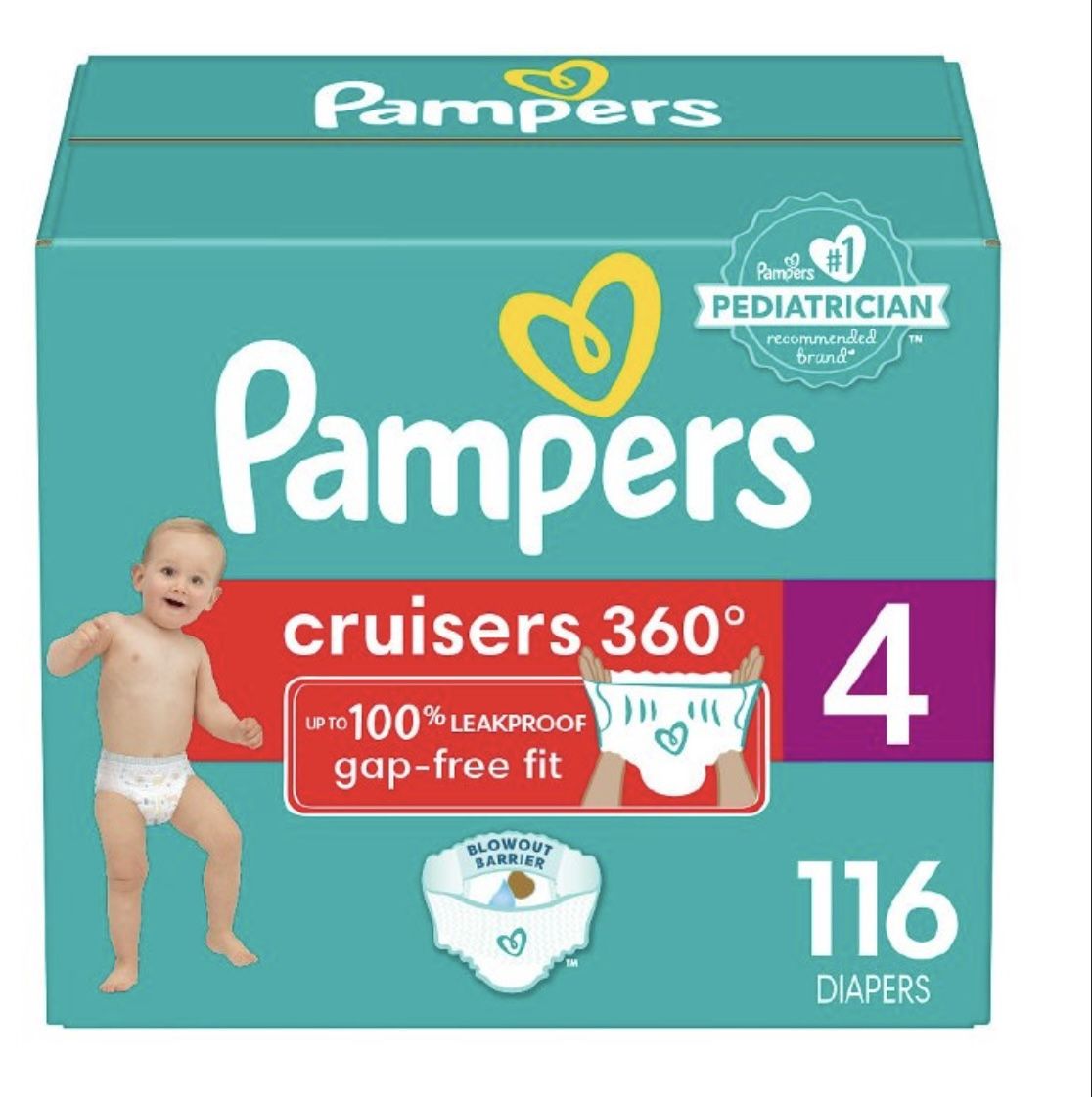 Size 4 Pampers Cruisers 360 