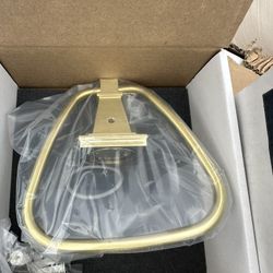 Newport brass towel hook, satin brass finish high-end. These are very expensive very heavy.