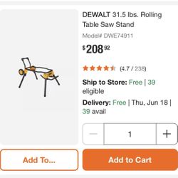 Dewalt Table Saw Stand With Wheels 