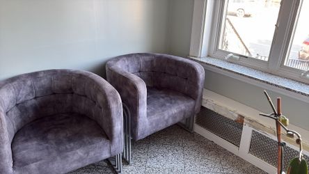 Grey accent chairs