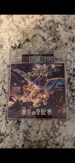 GRADED Pokemon Scarlet & Violet Ruler Of The Black Flame Japanese Booster Box
