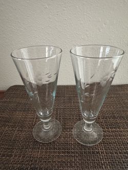 Princess house  pilsner glasses