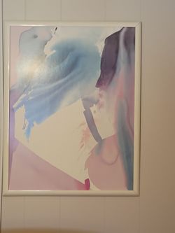Framed Abstract Watercolor Art Print