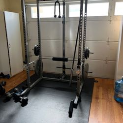 Valor Fitness DB-7 + ROGUE BAR + Plates + Mats Full Set