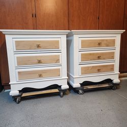 Oversized nightstands or small dressers