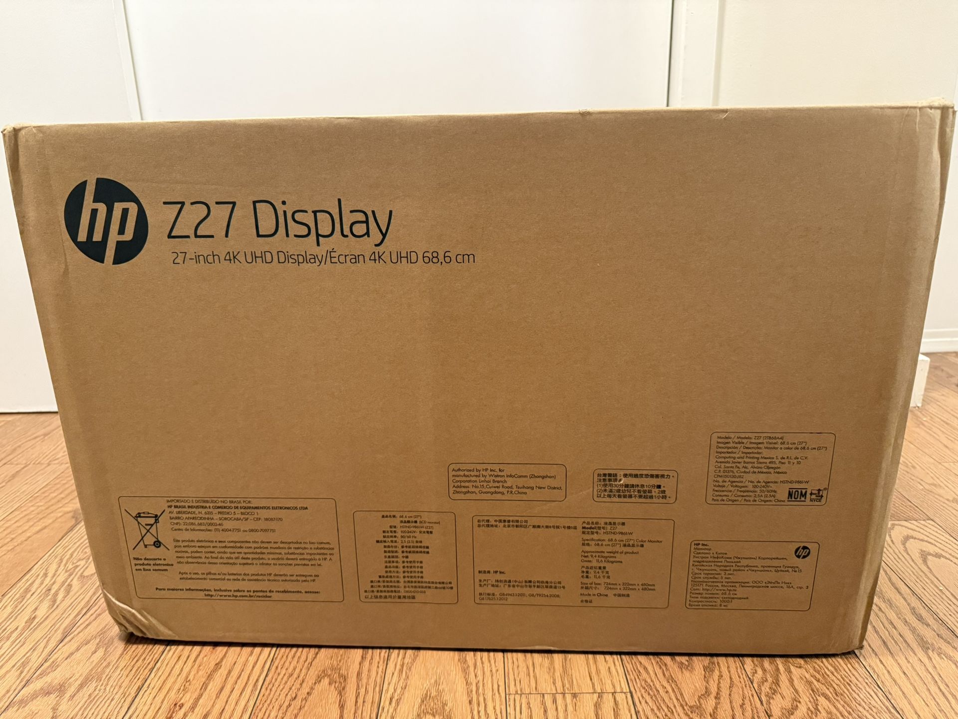 : HP Z27, 4K monitor, UHD display, designer monitor, 27-inch screen