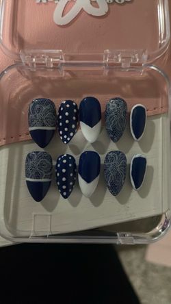 Royal Blue Handmade Nails