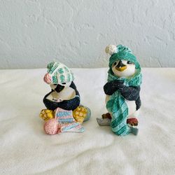 Vintage enesco iceberg buddies penguins- w