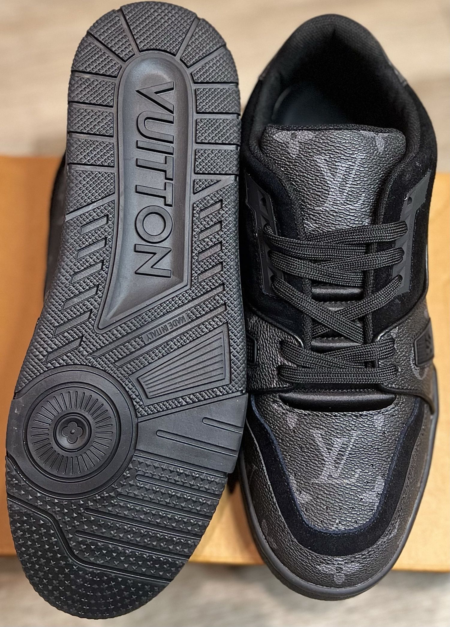 Louis Vuitton Sneakers With Shirt Brand New With Box And Dust Bag. Men Size  9 And 10. Shirt Medium/large. 400$ for Sale in Houston, TX - OfferUp