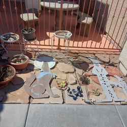 METAL YARD ART, PLANT STANDS, WALL ART, FLOOR LAMP