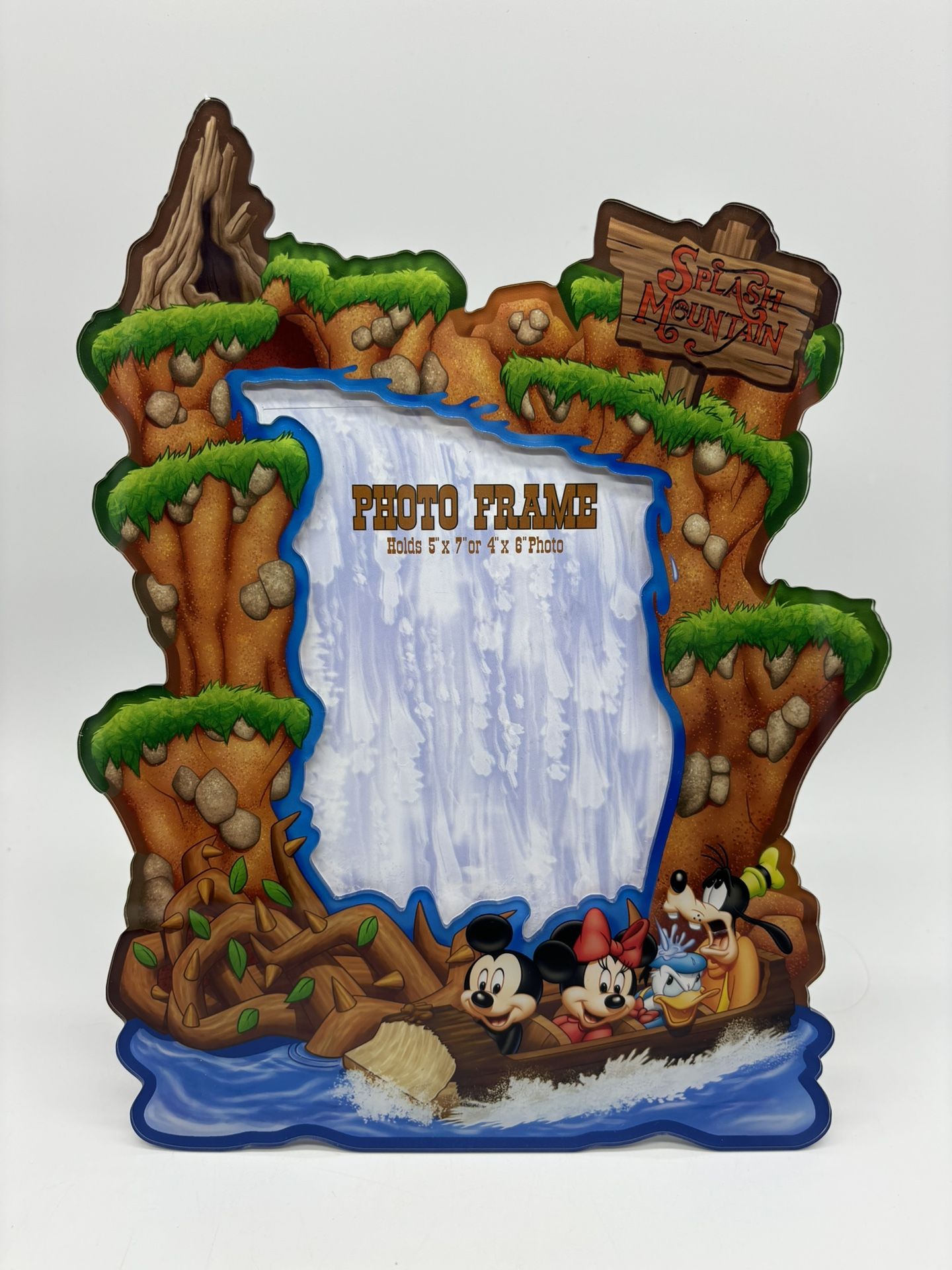 Disney Parks SPLASH MOUNTAIN PICTURE FRAME Mickey Minnie Donald Goofy