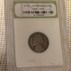 5 cents 1946. Coin USA. Vintage, collectible