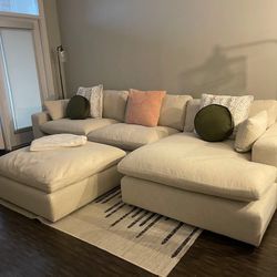 Down Filled Modular Cloud Sectional Couch Set ⭐$39 Down Payment with Financing ⭐ 90 Days same as cash