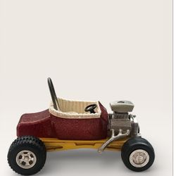 Vintage 1970s Tonka Mini Bucket Pressed Steel Roadster Red & Yellow