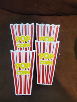 4 Popcorn containers