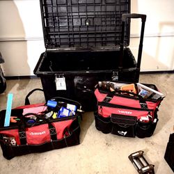 Husky Tool Bags And Rolling Box