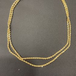 14kt Hollow Rope Chain 
