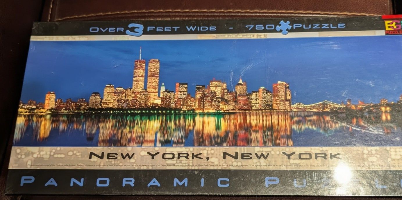 NY City Puzzle With Twin Towers