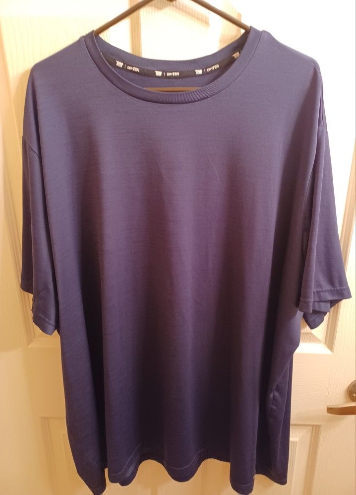 4XL Men's Navy DryTEK Shirt