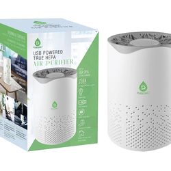 BRAND NEW IN BOX Pursonic USB Powered Air Purifier With Night Light For Home,Office, Car, 100SQ Coverage, Clean Air Wherever You Need, Cleans Second H
