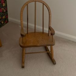 Amish oak Child’s Rocking Chair