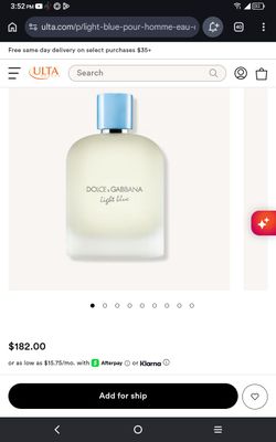 Dolce and Gabbana light blue cologne