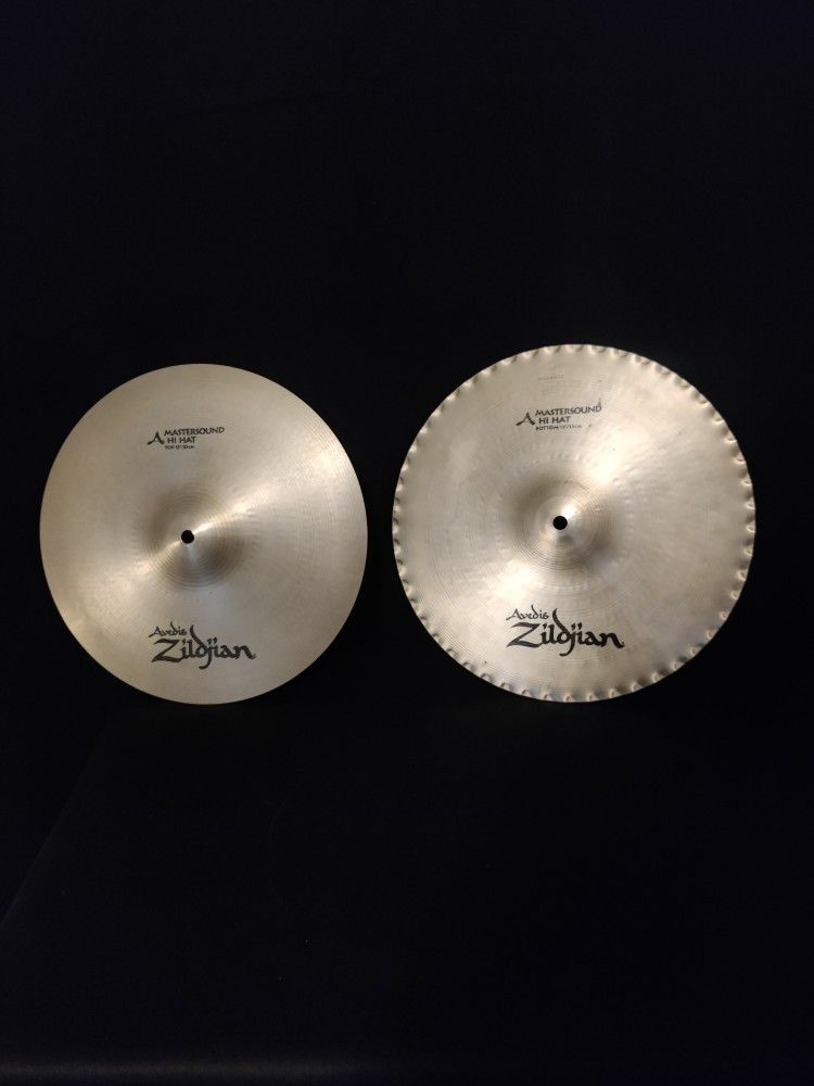 Zildjian 13" A Series Mastersound Hi Hats 4 Drum set Ride Splash Crash Trash China Ozone