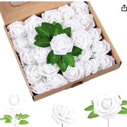 White Foam Roses