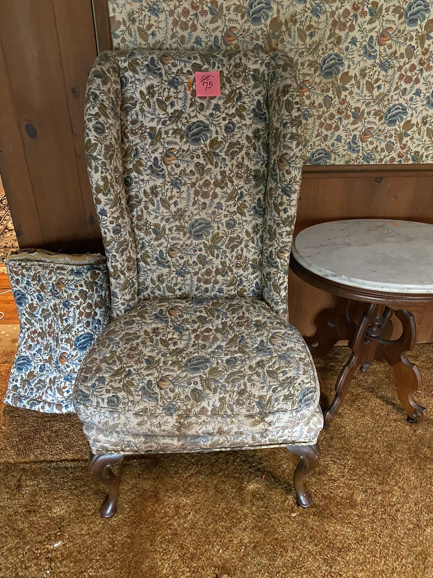 3 Antique Chairs, With Extra Material . Can be sold separate.