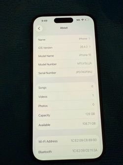 iPhone 15