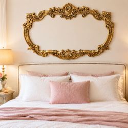 Elegant Ornate Wall Mirror – 60” x 36” 