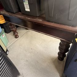 Solid Wood Console Table – 5.5 ft Long – Heavy & Sturdy