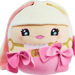 Barbie Cuutopia Plush, 10-inch Soft Pillow Doll Bows & Long Ponytail, Collectible Toy