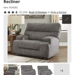 Ashley 2-seat Sofa And Recliner.  Powered.