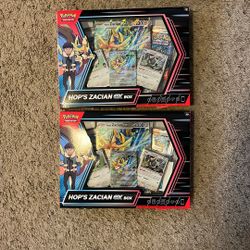 2 POKEMON HOP’S ZACIAN EX BOX