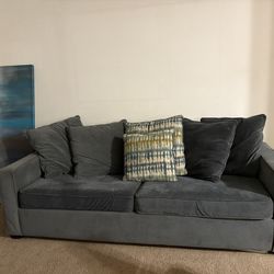 Couch With Pull-Up Memory Mattress Bed