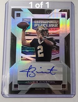 Jameis Winston Autographed 1/1 Donruss Elite 2021