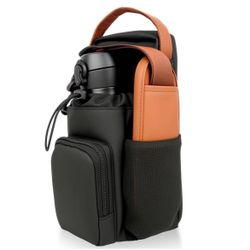 new Magnetic Gym Bag with Phone Pockets & Shoulder Strap, 4 Built-in Magnets Small Gym Bag, Gym Water Bottle Holder Accessories Organizer for Men Wome