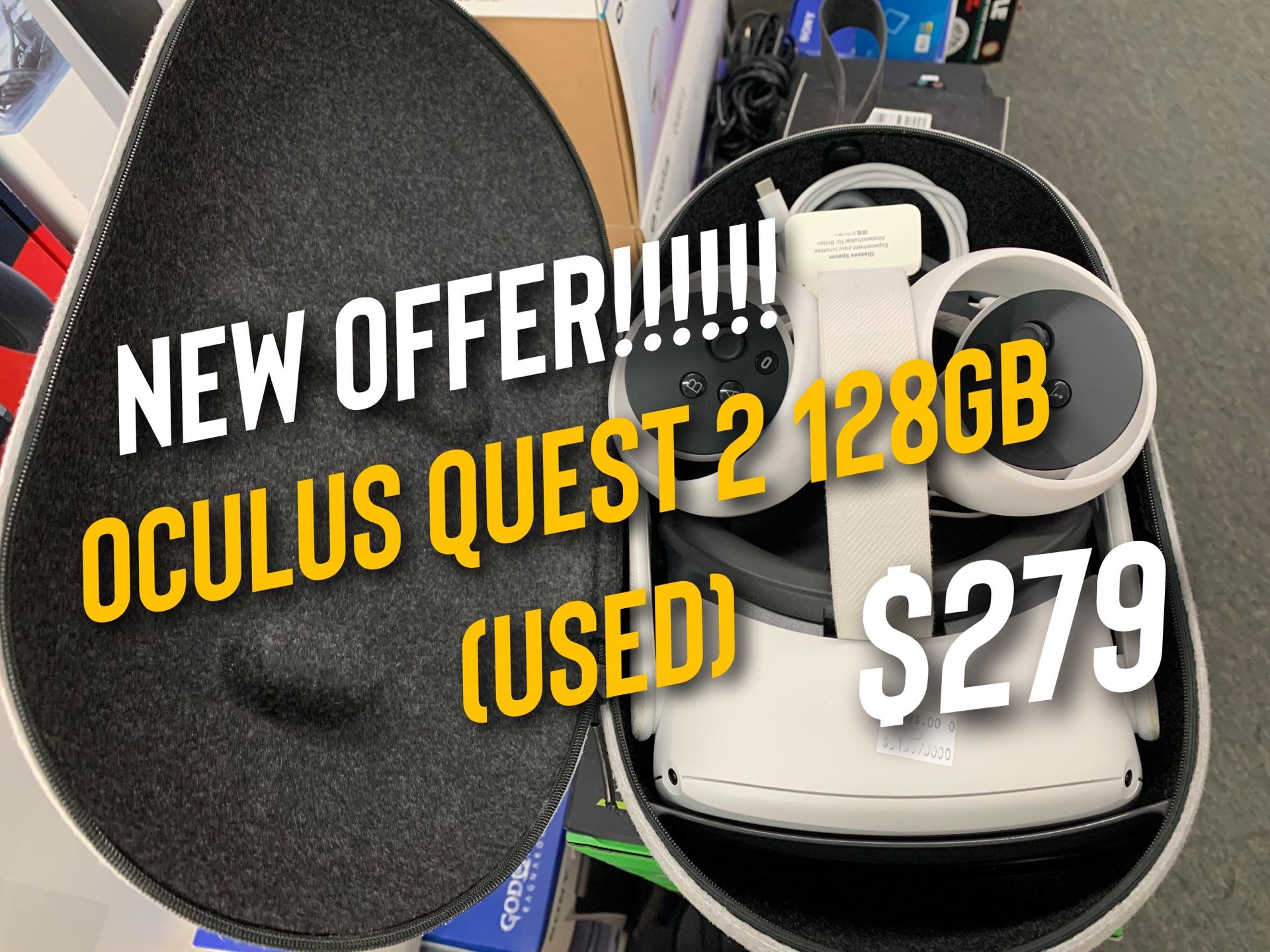 NEW OFFER!!!!! OCULUS QUEST 2 128GB (USED)